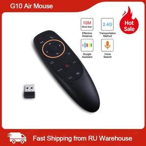 Air Mouse Voice Control with 2.4G USB Receiver Gyro Sensing Mini Wireless Smart Remote for Android TV BOX X96mini smart tv