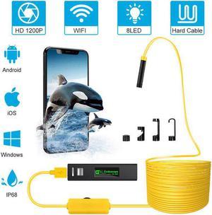 5.5mm Endoscope Camera HD USB Endoscope With 6 LED 1/1.5/2/3.5/5M Soft Cable Waterproof Inspection Borescope for Android PC