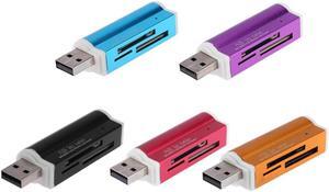 new mini portable USB2.0 4-in-1 multi-memory card reader for SD/SDHC/Mini SD/MMC/TF card/MS for Macbook