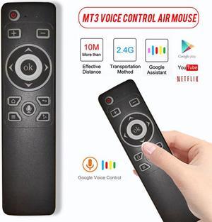 Air Mouse Voice Remote Control With 2.4G USB Receiver Gyro Sensing Wireless Smart Remote For Android TV BOX PC