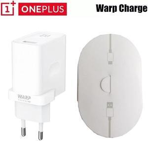 Original  8 pro EU Warp Charge Power Adapter 30W Charger Cable Quick Charge 30W For  8 7 7Pro 6 6T 5 5T 3 3T
