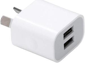 Universal Wall Charger USB Adapter Australian Standard Wide Voltage Input 5V 2.1 A Power Plug Dual USB