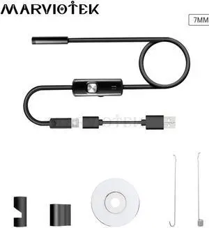 Endoscope 7mm Len USB Android Endoscope Camera  Waterproof Snake Tube Micro USB OTG Inspection Borescope Car Endoscope