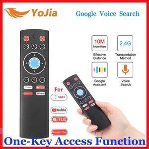2.4G Wireless Voice Air Mouse Gyro Remote Control IR Learning For Android TV Box One-key access Function