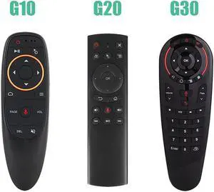 Voice Remote Control 2.4G Wireless Air Mouse Microphone Gyroscope IR Learning For H96MAX tv box android vs g50S
