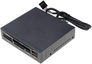All In 1 Internal Card Reader USB 2.0 3.5" Floopy Bay Front Panel Card Reader USB Flash Memory Card Reader