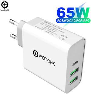 USB-C Wall Charger,1Port PD3.0 60W/45W/30W QC3.0 Charger For MacBook Pro/Air iPad Pro,2port USB for S8/S10 iPhone 8/X/11