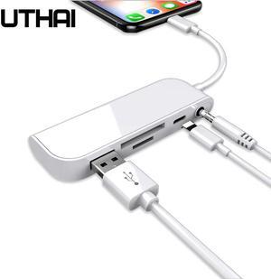 C16 Multi In 1 Card Reader Lightning To SD USB Adapter For iphone 8 X 11 usb3.0 Converter TF CF SD Card reading All in 1