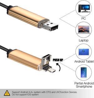 7mm 1m 5m 10m Flexible Cable USB Endoscope Waterproof inspection Snake Tube Video Camera Mini Endoscope For Smartphone/PC