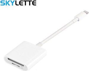 SD TF Card Reader OTG Lightning SLR Kit No APP Need Data Connect Cable 2 in 1 Card Reader for iPhone iPad iOS9.2-12