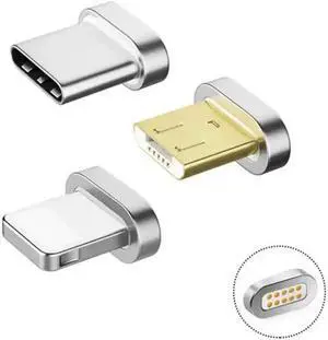 Magnetic Cable Plug Micro USB Fast Charging Adapter Phone Microusb Magnet Charger Cord Plugs For Iphone Android