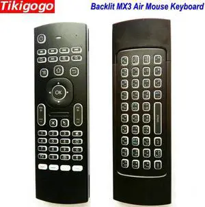 MX3 backlight Voice Air Mouse keyboard  English 5 IR Learning keys for Android Smart TV Box pc PK G30 G30s Remote Control