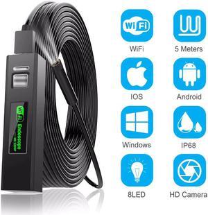 Lens 1080P Industrial Endoscope 4.5 Screen Waterproof  Snake Camera with 6 LED For Pipeline Drain Sewer Inspection Camera