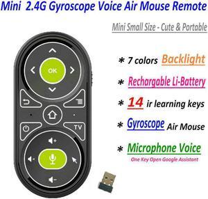 TK08 Mini Air Mouse 14 IR Learning Google Voice Search for Android Smart TV Box PK T1M T2M G11 G21 Pro Universal Remote Control