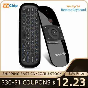 W1 2.4G Air Mouse Wireless Keyboard EN/RU Version Control Infrared Remote Learning 6-Axis Motion Sense USB Receiver
