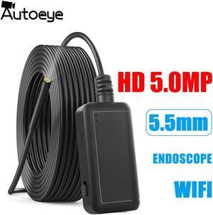 5.0MP WIFI Endoscope Camera 2/5M Mini Waterproof Hard Wire Wireless 5.5mm 8 LED Borescope Camera For Android PC IOS Endoscope