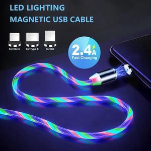 Fast Charging Magnetic USB Type C Cable Magnetic Cable USB Micro Charger Cable Wire for  iPhone