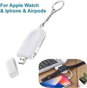 Magnetic Portable Usb Wireless Charger For Iphone  Watch 5 4 3 2 1 Fast Phone Charger