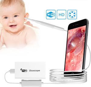 white 3.9MM lens WIFI ear otoscope camera Ear cleaner camera ear tunnel otocopio  borescope inspection camera 6 led