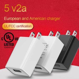 5V 2A USB Wall 3C Certified Charger One Port Home Travel Plug Charging Block Cube Power Adapter Replacement For Phone