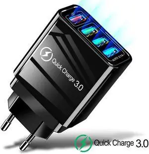 48W Quick Charge 4.0 3.0 4 Port USB Charger USB Fast Charger QC4.0 QC3.0 For  hauwei  Mi9 iPhone X 7 Wall Adapter