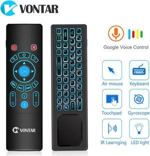 Control Fly Air Mouse Gyro Sensing Game 2.4GHz Wireless keyboard Remote Control Microphone For Android Box X96Max X96mini