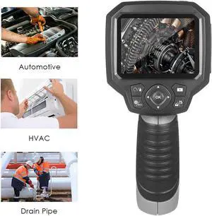 Industrial Endoscope Borescope MX350 Videoscope with 3.5-inch Screen 4 LED Lights Inspection Camera Handheld Display