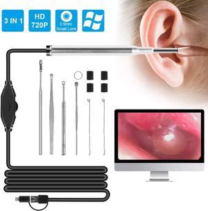 3.9 mm Otoscope Camera USB Ear Endoscope Type c Ent Nose Inspect Cameras Wifi Borescope Cam for Adult Child on Android Phone PC