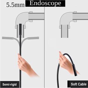 5.5MM Lens 1M/1.5M/2M/5M Hard Cable Android USB Endoscope Camera Led Light Borescopes Camera For PC Android Phone