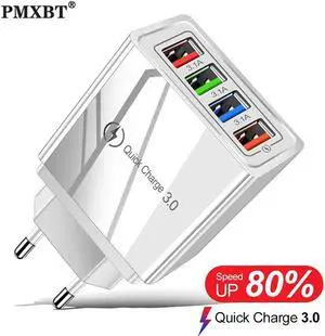 Plug USB Charger Quick Charge 3.0 For Phone Adapter for iPhone   Tablet Portable Wall Mobile Charger Fast Charger