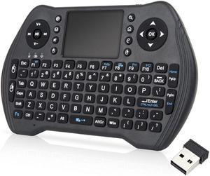 i8 Mini Wireless keyboard English  Arabic black Air Mouse 2.4GHz Wireless Keyboard Touchpad Handheld for TV Box PC