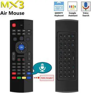 Voice Control Wireless Air Mouse Keyboard 2.4G RF Gyro Sensor Smart Remote Control for X96 H96 Android TV Box Mini PC vs G10