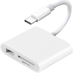3-in-1 USB-C Card Reader USB Adapter Multifunctional OTG Type-C Phone Laptop Computer Accessories for Digital Memory Cards