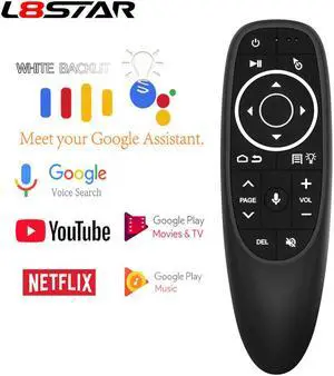 L8STAR G10 Air Mouse Voice Control with 2.4G USB Receiver Gyro Sensing Mini Wireless Smart Remote for Android TV BOX HK1 X96mini