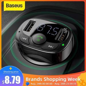 Dual USB Car Charger with FM Transmitter Bluetooth Handsfree FM Modulator Phone Charger in car For iPhone