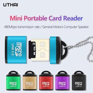 CR016 Mini Micro SD Card Mobile Phone High Speed TF Memory Card Reader Computer Car Speaker Card Reader