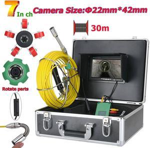 5.5mm Dual Lens Industrial Endoscope 2.0MP Inspection Camera 5 Inch 1280P HD LCD Screen Waterproof Borescope with 6 LED Lights