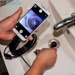 5.5mm soft wire Endoscope Camera Flexible IP67 Waterproof Inspection Borescope Camera for Android PC Notebook 6LEDs Adjustable