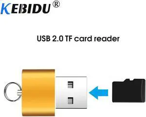 USB 2.0 TF Card Reader Micro SD TF T-Flash Memory Card Adapter Lightweight Portable High Speed Card Reader Interface