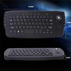 35 24g Mini Wireless Keyboard Multimedia Functional Trackball Air Mouse Gaming Keyboard Teclado Gamer