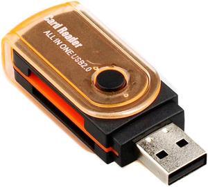 3 Pcs High Quality Mini USB 2.0 Card Reader for Micro SD Card TF Card Adapter Plug and Play for Tablet PC Random Colors