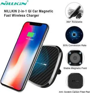 10W Qi Wireless Car Charger for Iphone 12 11 Pro max XS 8 Holder Air Vent Mount for  Note 20 S20 S9 Plus for Mi 9