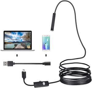 Android Endoscope Camera 5.5MM Lens 1m/1.5m/2m/3.5m/5m Snake Wire Android Borescopes Mini Camera For PC Android Phone