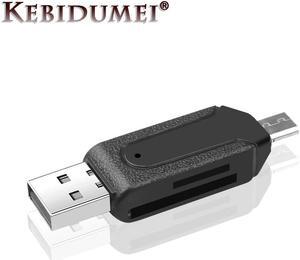 2 in 1 USB OTG Card Reader Universal Micro USB OTG TF/SD Card Reader Phone Extension Headers Micro USB OTG Adapter