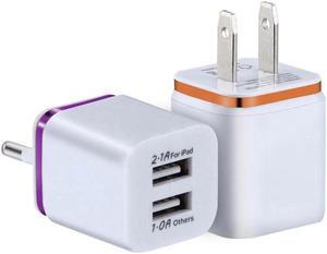 2.1A Dual USB Mobile Phone Car Charger Universal Phone Charger EU/US Plug Travel Phone Adapter Phone Accessories TXTB1
