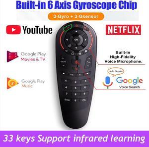 G30 Remote control 2.4G Wireless Voice Air Mouse 33 keys IR learning Gyro Sensing Smart remote for Game Android TV Box