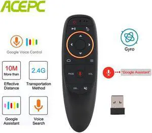 Air Mouse Voice Control Gyro Sensing Mini Wireless Remote 2.4Ghz IR Learning USB Receiver for Android TV BOX H96 X96