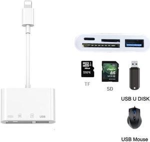 13 Phone SD TF Memory Card Reader USB Mouse U Flash Disk Drive OTG Adapter for IPhone 11 Pro Max X XS MAX XR 6 7 8 Plus IPad