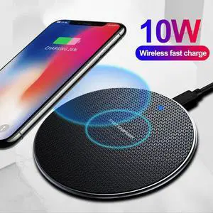 10W Qi Wireless Charger For  Galaxy S10 S9/S9+ S8 Note 9 5V 2A USB Fast Charging Pad for iPhone 11 Pro XS Max XR X 8 Plus