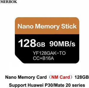 For Huawei Mate20/P30 Pro NM Card Nano Memory Card 128GB 90MB/S NM-Card With USB3.1 Gen 1 Type-C Dual Use TF/NM Card Reader